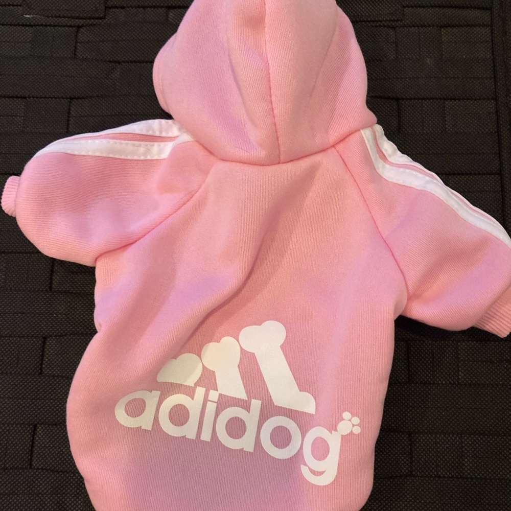 Small dog hoodie Adidog